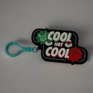 Cool, Not Cool Dude Perfect KeyChain RARE Bag Backpack Keys Accessory Green‎ Red